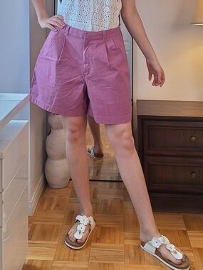 GAP Classic High-Waist Women's Shorts in Dusty Rose